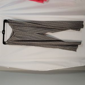 Tacera Black and Beige Women's Slacks